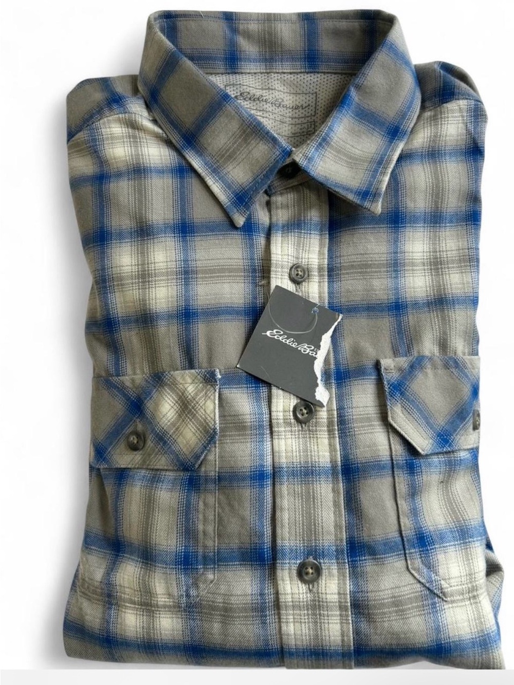 Eddie Bauer Excavation Flannel Shirt • Men’s Large Tall • NWT